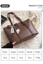 Women's Shoulder Tote Bag Faux Leather Handbag for Women Large Capacity Messenger Fashionable Travel Shoulder Bag for Ladies Girls College Students