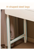 Dressing Table Vanity Table with Retractable Side Cabinets, Makeup Vanity Table with Drawers, Multifunction Modern Design Dressing Table Study Table Large Storage Workstation (100×40×60CM)