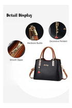Women's Fashion Luxury Shoulder Bags, Ladies Designer Hardware Charm Handbag Tote Bags Clutch Bag, PU Leather Crossbody Bag Satchel Bag Beach Bag Carry Bag for College Students and Teenagers