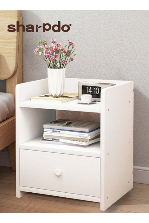Nightstands Home Bedside Storage Cabinet With Drawer And Shelf Bedside Table with Drawer 40x33x26cm