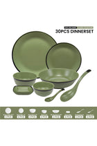 30 Pcs Melamine Dinner Set Green – Classic Collection