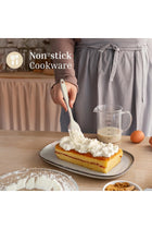 Silicone Spatula Set – 2-Piece Rubber Spatulas for Non-Stick Cookware – Heat-Resistant – Cream