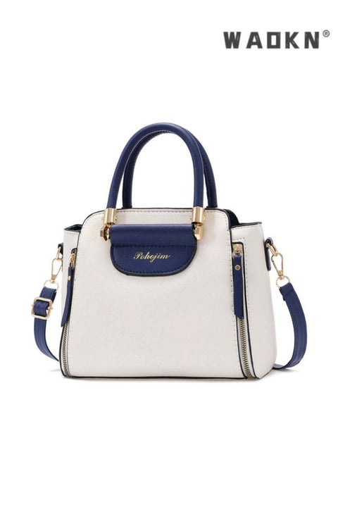 Elegant Women's Crossbody Bags Large Capacity PU Material Handbags Simple Fashionable Single-Shoulder Bucket