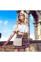 Crossbody Bag Purse For Women Bohemian Shoulder Bag Woven Crochet Purse For Summer Beach Travel Clutch Handbag