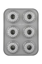 Bakemaster 2 Non-Stick Mini Fluted Mold Pan Grey 35.1 x 26.7 x 3.5cm