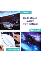 6 Pieces 3D Space Capsule Window Wall Decal Outer Space Wall Stickers Spacecraft Astronaut Wall Mural Poster for Kids Nursery Bedroom Home Decoration, 11 x 15 Inches