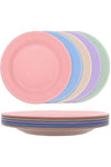 Wheat Straw Dinner Plates, 11 Inch Unbreakable Deep Dinner Plates, 6 Pack