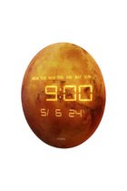 New In Moon Led Digital Wall Clock 32X32X3.2Cm Orange