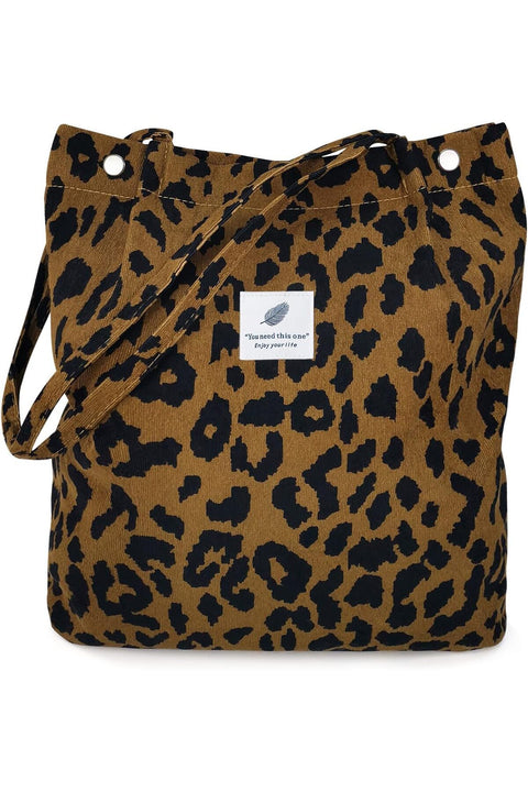 LHMTQVK Tote, Corduroy Bag Women's Shoulder Purses for Office School Shopping