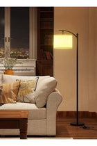 Floor Lamps for Living Room with 3 Color Temperatures, Standing Lamp Tall with Adjustable Linen Shade