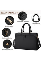 Women Rm-6307 Contemporary Laptop Bag for Women 15.6 Inch Leather Tote Bag Large Capacity Work Bag Stylish Women Briefcase