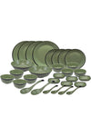 30 Pcs Melamine Dinner Set Green – Classic Collection