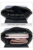Women's PU Leather Shoulder Bag, Waterproof Crossbody Bag, Korean Style Small Satchel Bag