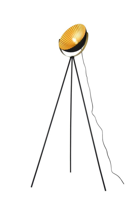 - Lighting, Floor lamp, Light, Vintage, Aluminum, Black & Gold Color, 38x160 cm, Suitable for living room, bed room, boutique