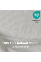 100% Cotton Duvet Cover - Luxury Hotel Collection Cooling Comforter, Soft & Cozy, Breathable Bedding Set for All Season, 3 Pieces, 1 Duvet Cover and 2 Pillow Shams