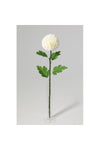 New In Fernza White Ping Pong Chrysanthemum Single Stem White H54Cm