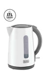 BLACK+DECKER Cordless Electric Kettle, Quick Boiling, Lightweight, 360° Swivel, Auto Shut-Off, Boil-Dry, 1.7 L 2200 W