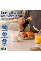 Disposable Bamboo Fork, Spoon and Knife with Napkin Cutlery Set 100-Pieces, Wooden