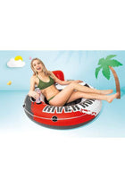 River Run 1 Inflatable Floating Lake Tube - Red Fire Edition