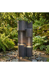 New In Modern Fountain with LED Yellow strips 26x20x60cm Black