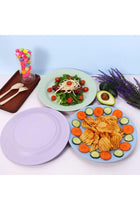 Wheat Straw Dinner Plates, 11 Inch Unbreakable Deep Dinner Plates, 6 Pack