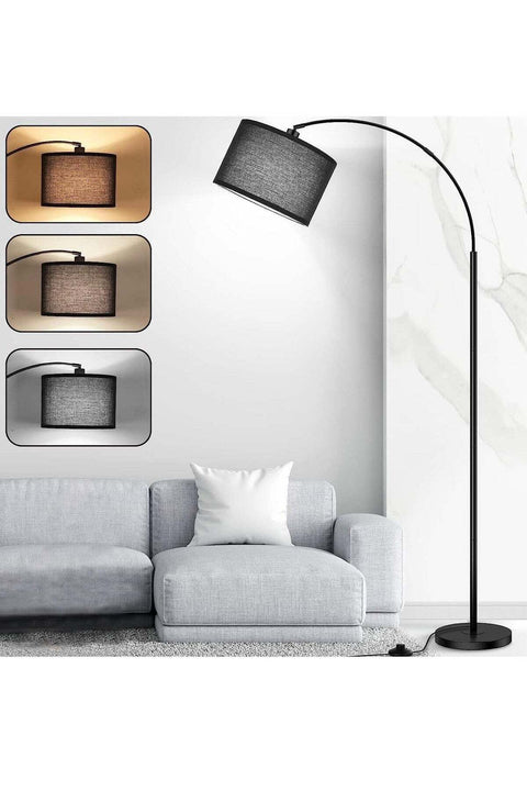 Arc Floor Lamp, Third Gear Warm Light Modern Floor Lamp with 12W bulb, Tall Lamp for Living Room