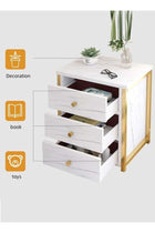 Simple Bedside Table, Modern Side Table Nightstand, Bedside Cabinet Mini Locker Storage Stand Cabinet Rack with Drawer and Open Storage Shelf, for Bedroom Living Room Sofa