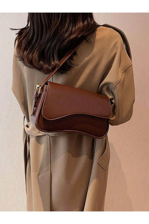 Women's Crossbody Shoulder Bag – Elegant & Everyday-Ready – brown