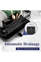 Dish Drying Rack for Kitchen Counter - Large Dish Rack with Drainboard, Rustproof Dish Drainer Stainless Steel Kitchen Drying Rack