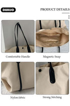 Tote Bag Large-capacity Handbag Fashionable Quilted Shoulder Bag For Women Large Capacity Bucket Bag Travel Messenger