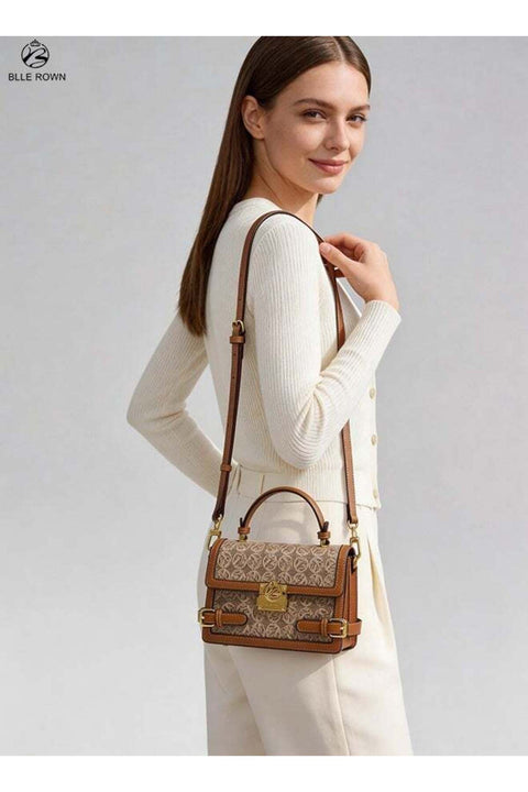 Women Handbag Luxury Ladies Bag Elegant Shoulder and Crossbody Purse with Golden Lock Stylish Bags for Ladies for Daily Use and Work