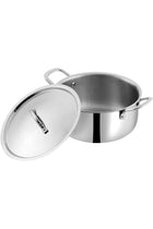 SMART TRIPLY CASSEROLE WITH STAINLESS STEEL LID - 24 CM, 5 LTR