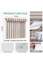 Beige Wood Slat Wallpaper Peel And Stick Woodslat Wall Panel Contact Paper Self Adhesive Wall Stickers Waterproof Easy Diy For Cabinets Countertops Beadboard Bedrooms 40x300cm