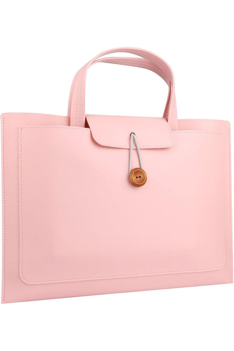 Plusfeel Laptop Tote Bag for Women 13/14 Inch Computer Bags Waterproof PU Leather Work Tote Bag