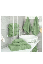 Safi Plus Towel Set 3 Piece Luxury Hotel Quality 600 GSM 100% Genuine Combed Cotton, Super Soft & Absorbent Family Bath Towels - 1 Bath Towel, 1 Hand Towel, 1 Washcloth - Sage Green