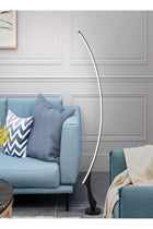 2 Pieces Classic Temperature & Step Less Dimmable Brightness Minimalist Arc Standing Floor Lamp LED Light
