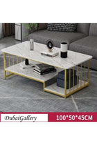 2-Tier Modern Upgraded Design Coffee Table with Drawer Storage Table for Living Room Furniture End Table 100 x 45 x 45 Centimeter