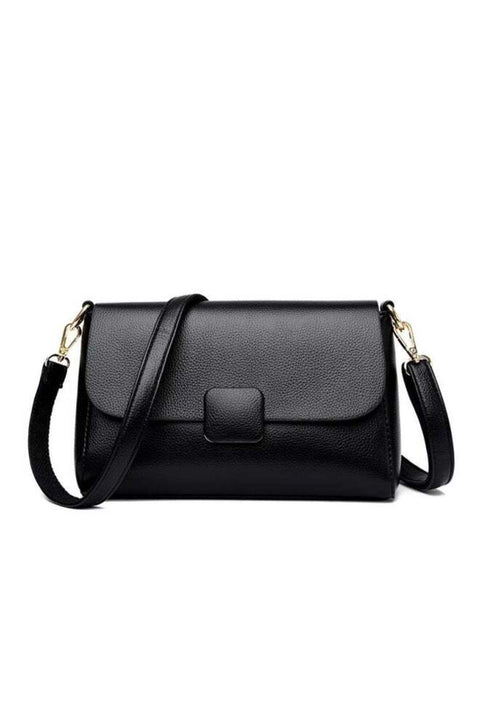 Women's Solid Color Shoulder Bag, Ladies Creative Small Square Buckle Crossbody Bag Sling Bag Side Bag Carry Bag