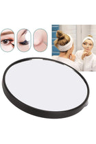 15X Magnifying Makeup Mirror with Strong Suction Cup, Portable Round Cosmetic Mirror for Eyebrow Tweezing and Blackhead Removal, Travel Mirror for Daily Skin Care and Personal Grooming