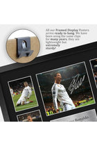 Alayra Framed Cristiano Ronaldo Real Madrid Printed Memorabilia Signed Autograph Photograph Display for Football Fans and Supporters - A3 Framed