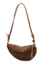 Suede Bags for Women Small Suede Purses Crescent Bag Crossbody Shoulder Bag Trendy Tote Handbags