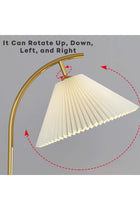 Arc Floor Lamp with Side Table 3-Color Dimmable LED (3000K-6000K) 12W Standing Lamp with Storage Shelf for Living Room Bedroom