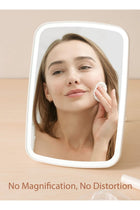 Makeup mirror touch screen vanity mirror with LED brightness adjustable portable USB rechargeable