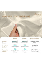 Luxury 100% Cotton Double Duvet Cover Set 200x200 cm New Ivory, 800 Thread Count
