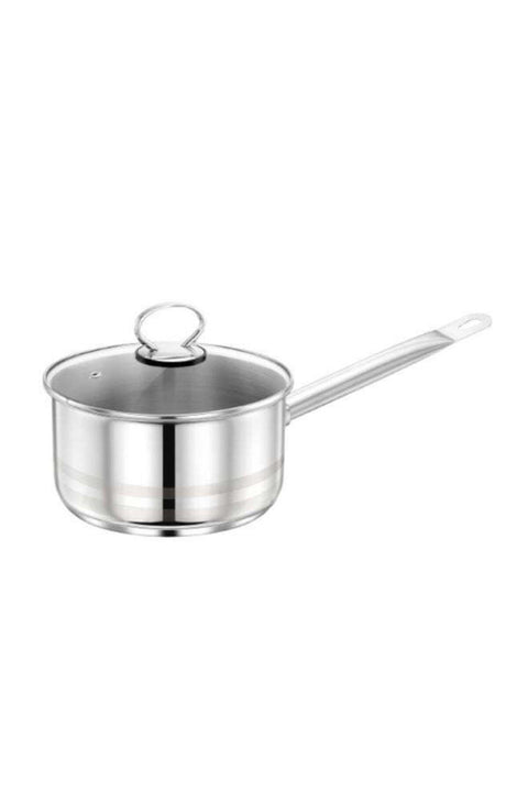 Stainless Steel Sauce Pan 14cm With Glass Lid