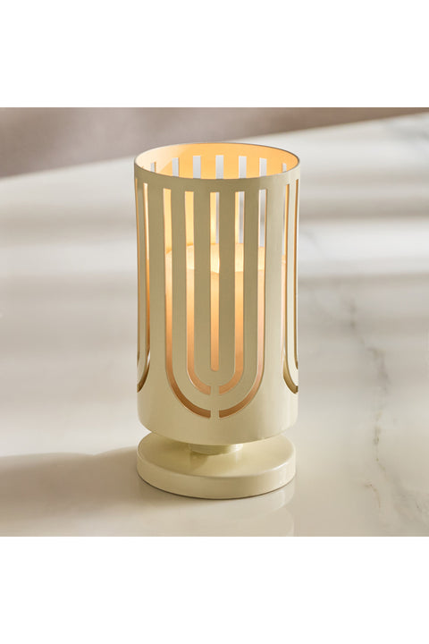 Fanous Pillar Candleholder Color: Cream Size Large
