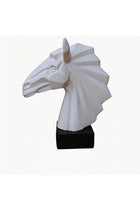 Mirabella Horse Sculpture Decor 21.5X21.5X23 cm -White