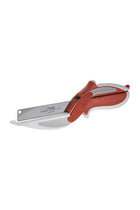 Clever Cutter With Cutting Board Red/Silver/White 16cm