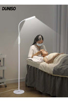 LED Floor Lamp, 2-in-1 Dual Use Eye Protection Touch Standing Lamp Table Lamp, 3 Color & Stepless Dimming LED Floor Lamp with Clip