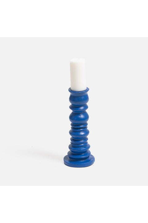 Marketplace Tumble Candlestick - Cobalt Large
